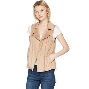 JACK byBB Dakota Elion Faux Suede Moto Vest